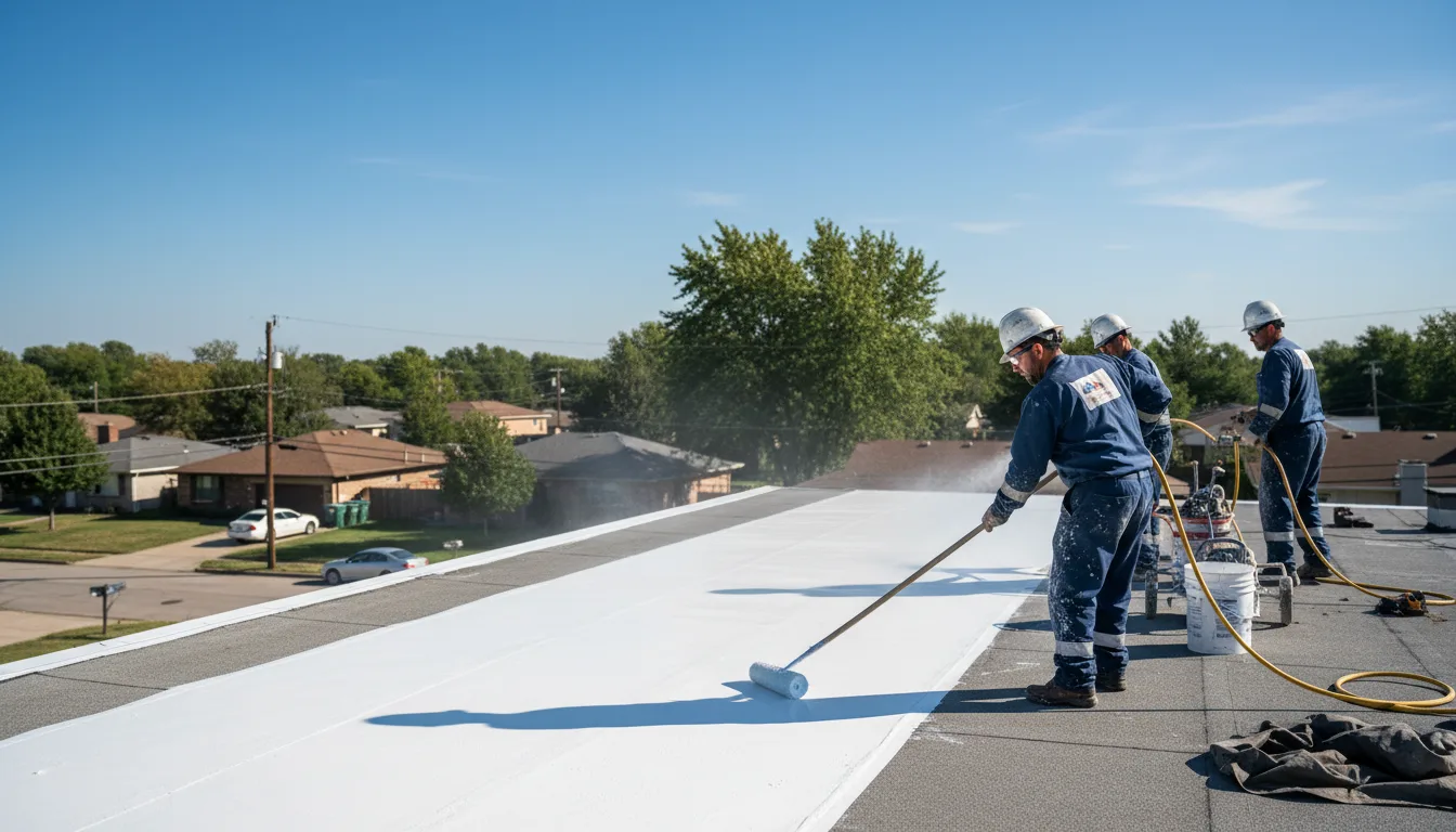 Commercial roof coating in Conklin, MI near me